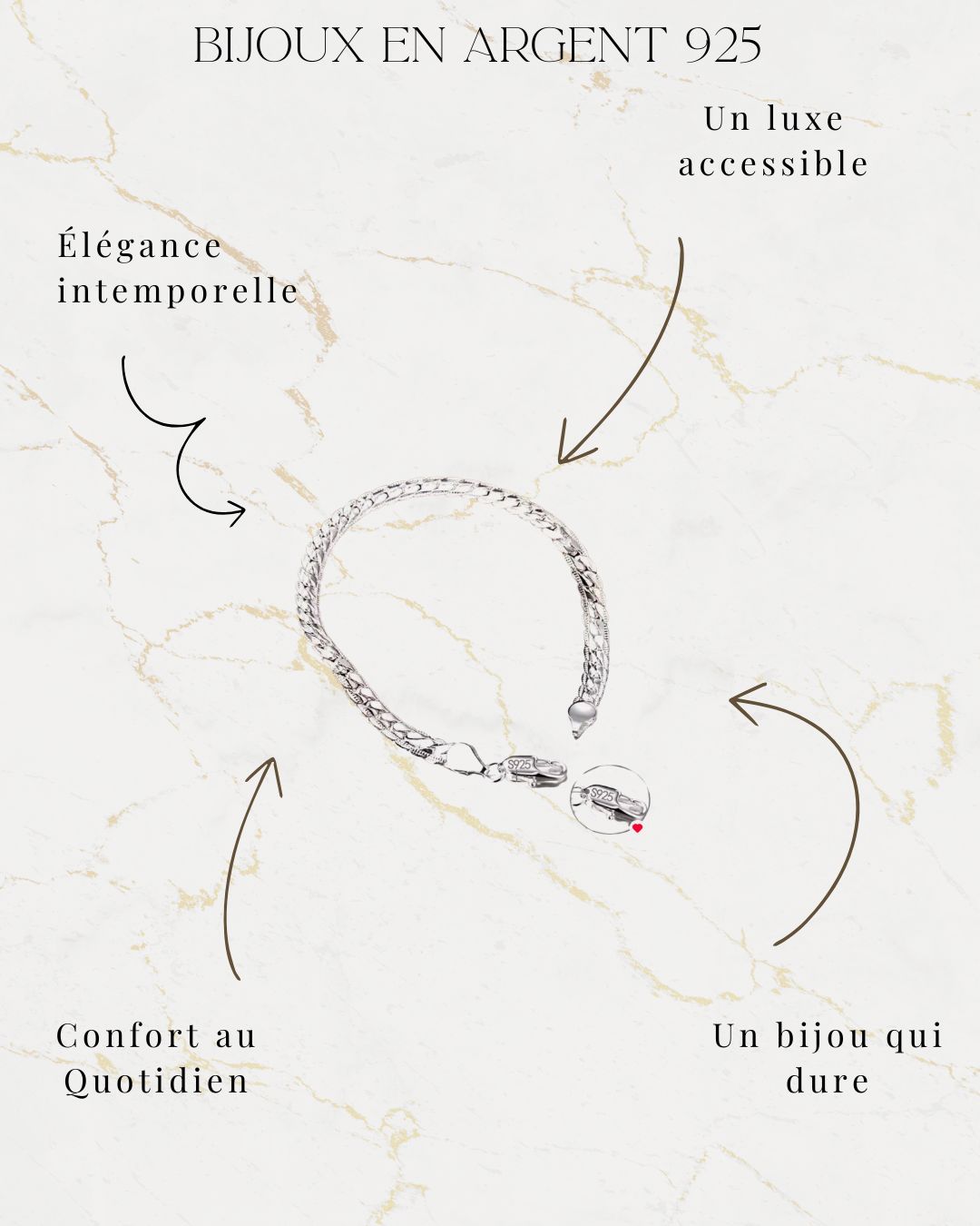 Bracelet Unisexe - Argent 925