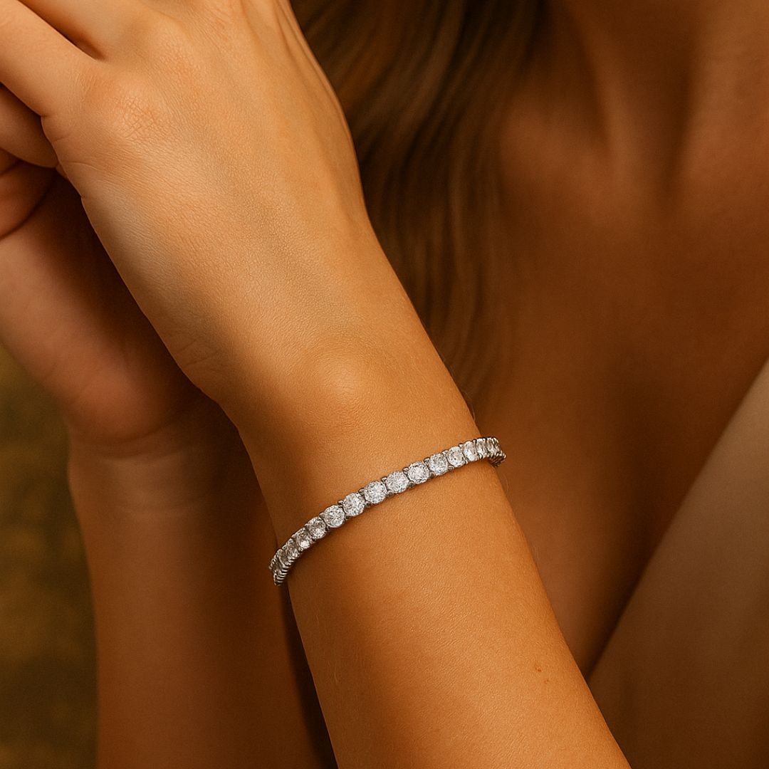 Bracelet Éclat Intemporel - Argent 925 & Zircons