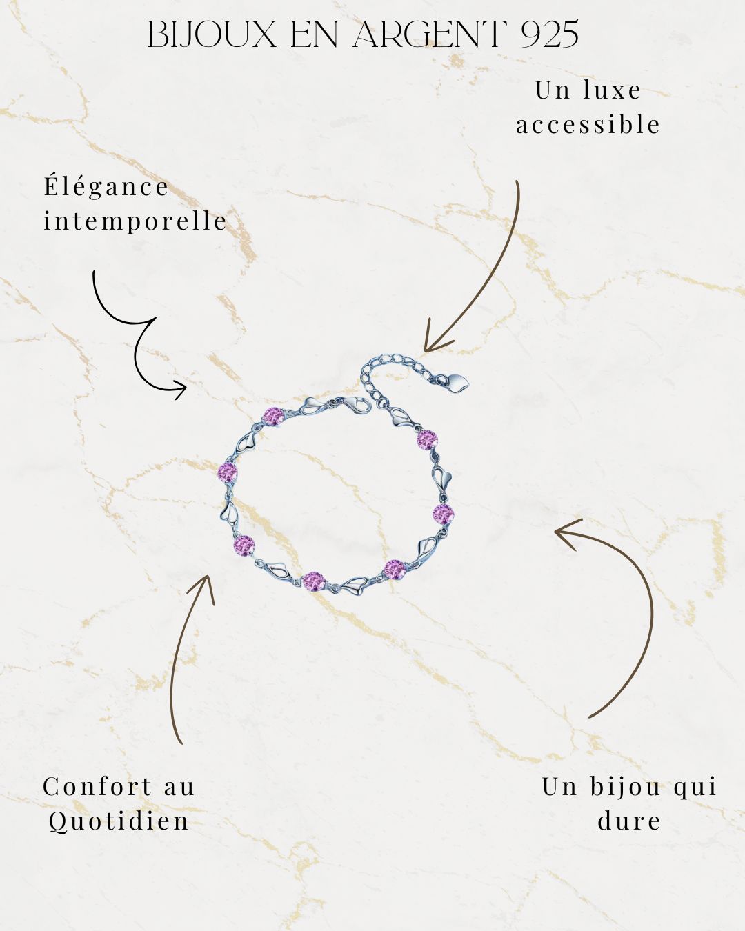 Bracelet Arco Iris - Argent 925 & Pierres éclatantes