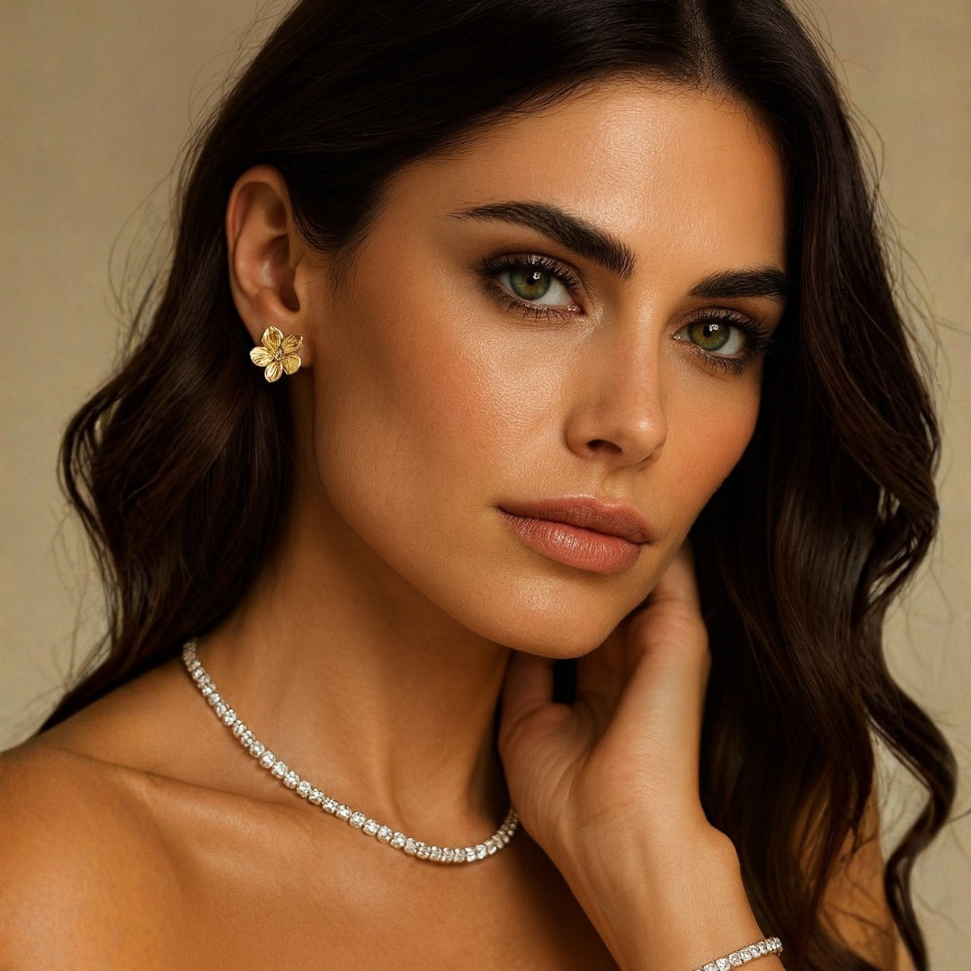 Boucles d'oreilles Fleuries